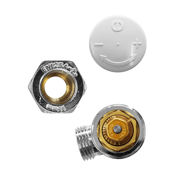 Drayton Auto-Balancing Radiator Valve & Lockshield Pack (15mm Angled) | Buy Online Now At The Smart Thermostat Shop
