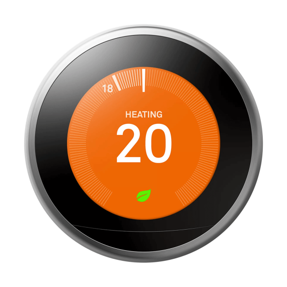 Nest Learning Thermostat 3rd Generation | Stainless Steel | T3028GB | Buy Online Now At The Smart Thermostat Shop